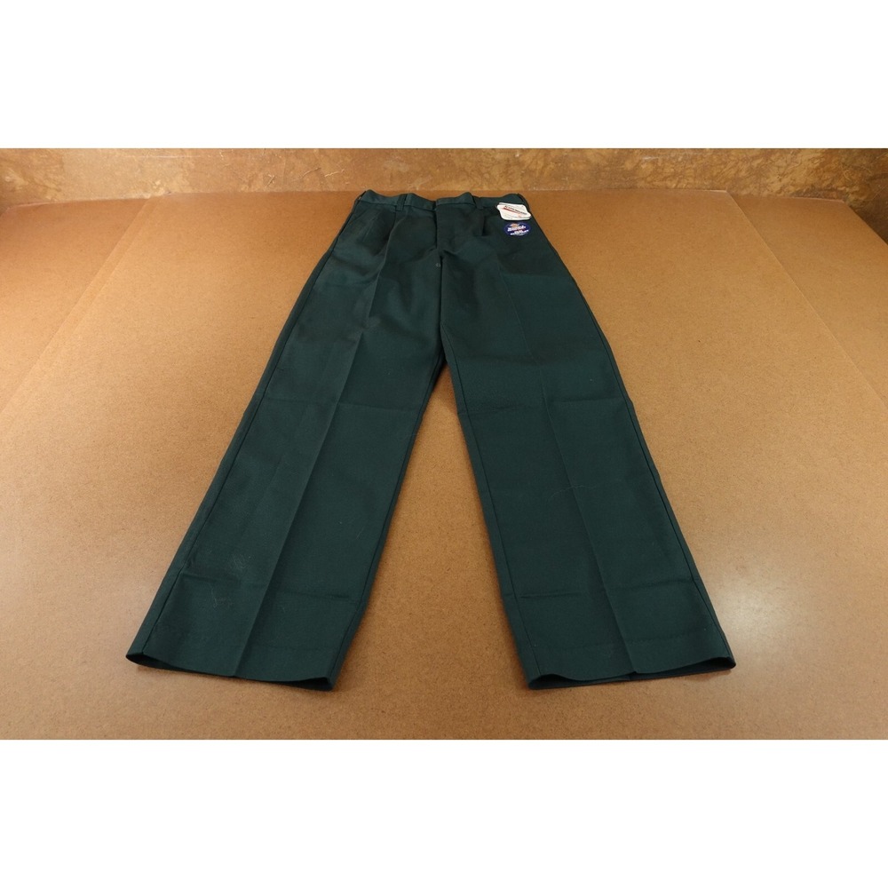 Dickies Boys 16 Green Wrinkle Resistant Pleated‎ Scotch Gard Protected Pant NWT